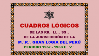 1952*1953 – CUADROS LÓGICOS DE LAS LOGIAS BAJO JURISDICCIÓN DE LA M:.R:. GRAN LOGIA DEL PERÚ.